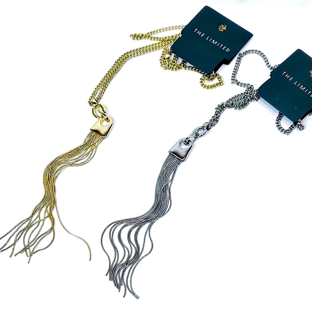The Limited Silver Or Gold Tassel Necklace Nwt 16$